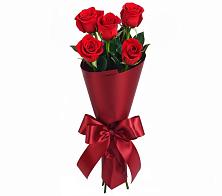 Букет 5 Красных роз Эдлесс Лав в Редино