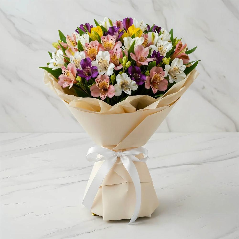 Букет цветов из: Альстромерии в Редино