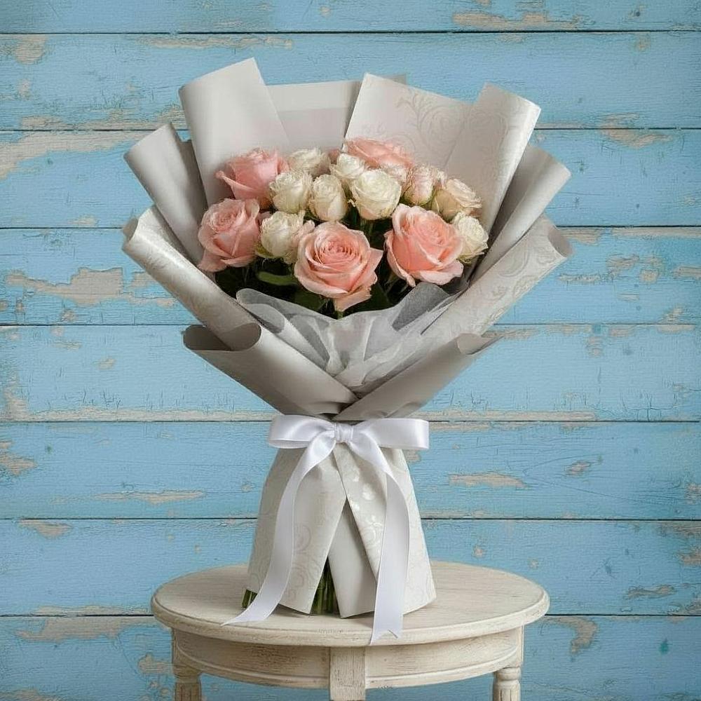 Букет цветов из: Розы в Редино