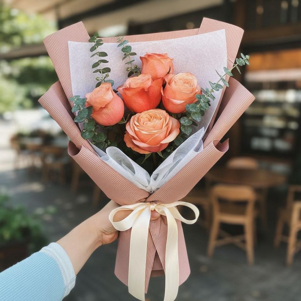 Букет цветов из: Розы в Редино