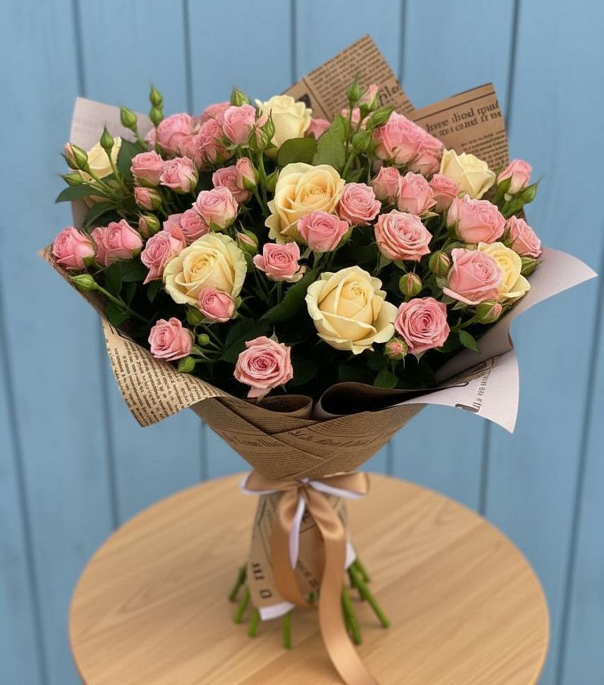 Букет цветов из: Розы в Редино