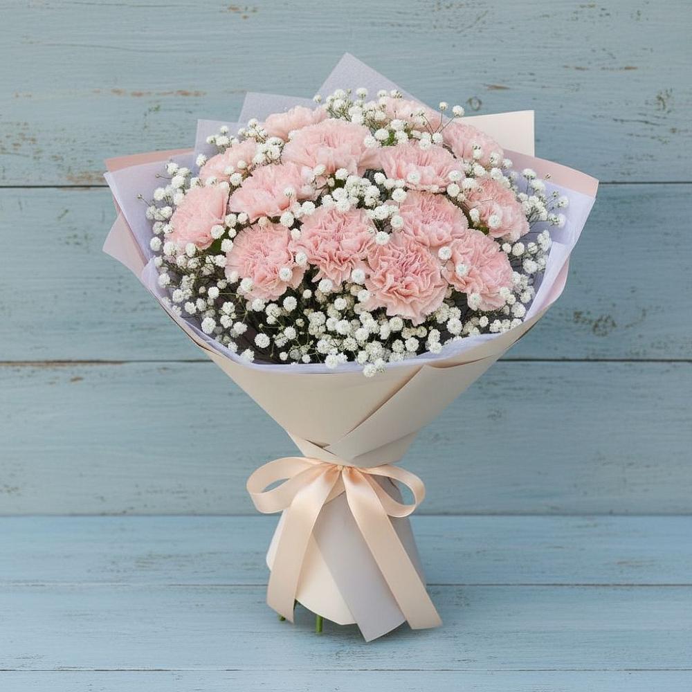 Букет цветов из: Гвоздики в Редино