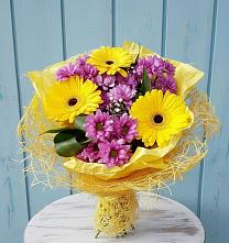 Букет цветов из:  Хризантемы и Герберы в Редино