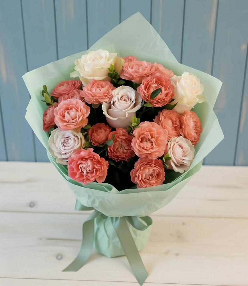 Букет цветов из: Розы в Редино