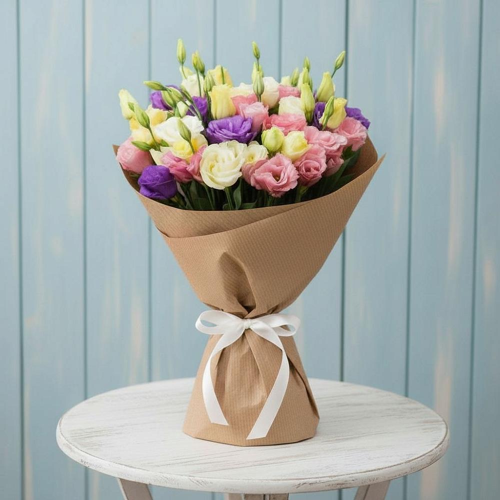 Букет цветов из: Лизиантусы в Редино