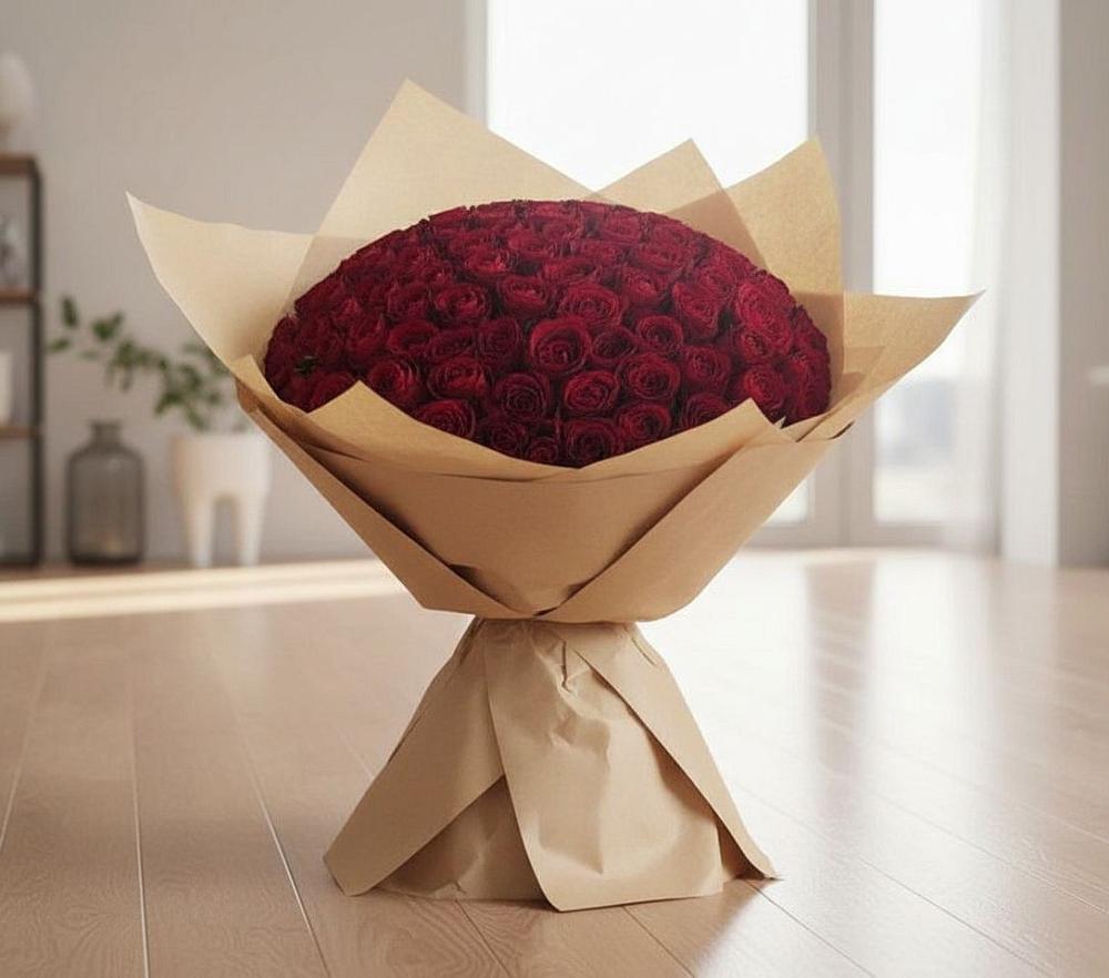 Букет 101 Красная роза в Редино
