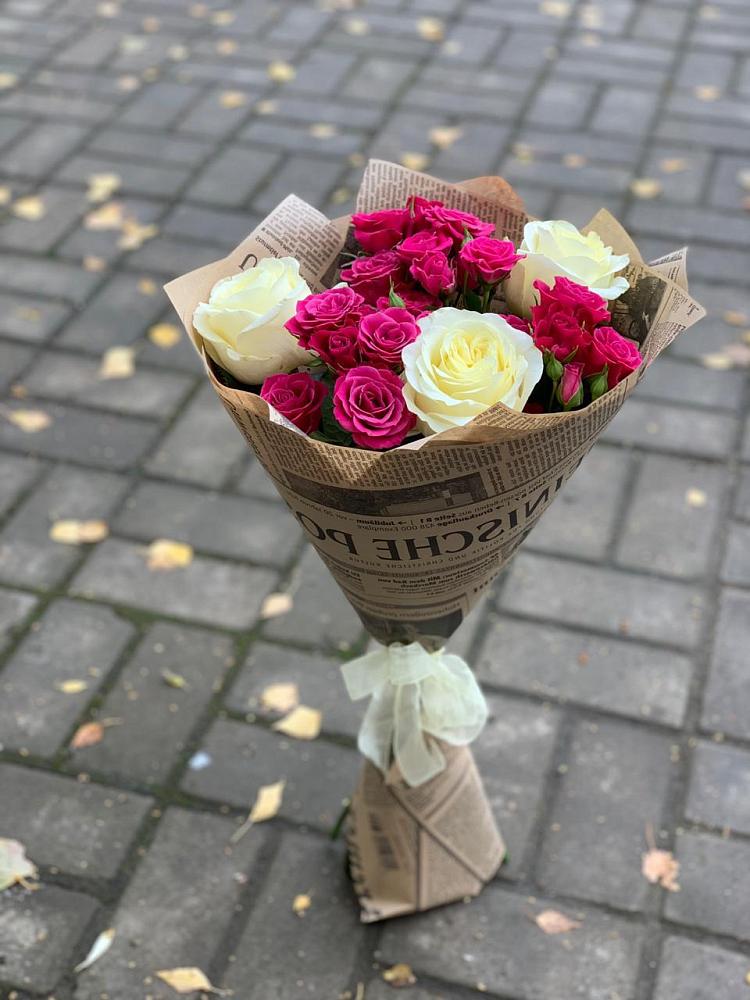 Букет цветов из: Розы в Редино