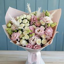 Букет цветов из:  Альстромерии и Розы #REPLACE_PRED# Редино