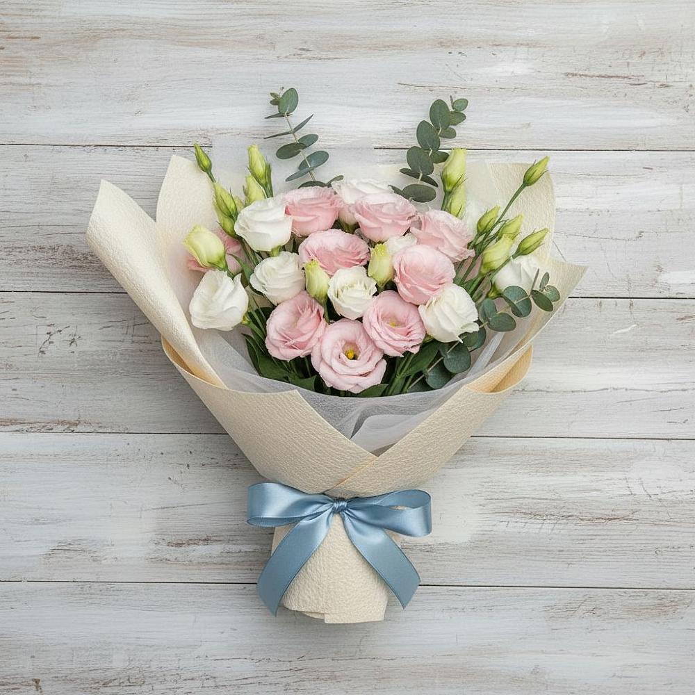 Букет цветов из: Лизиантусы в Редино